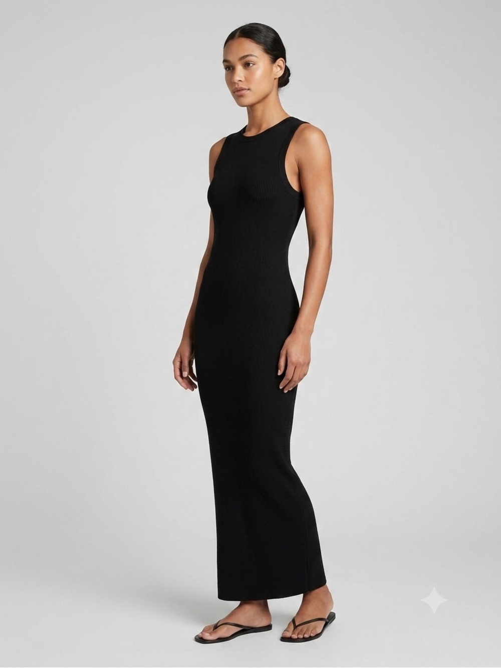 A.ren ribbed knit maxi dress